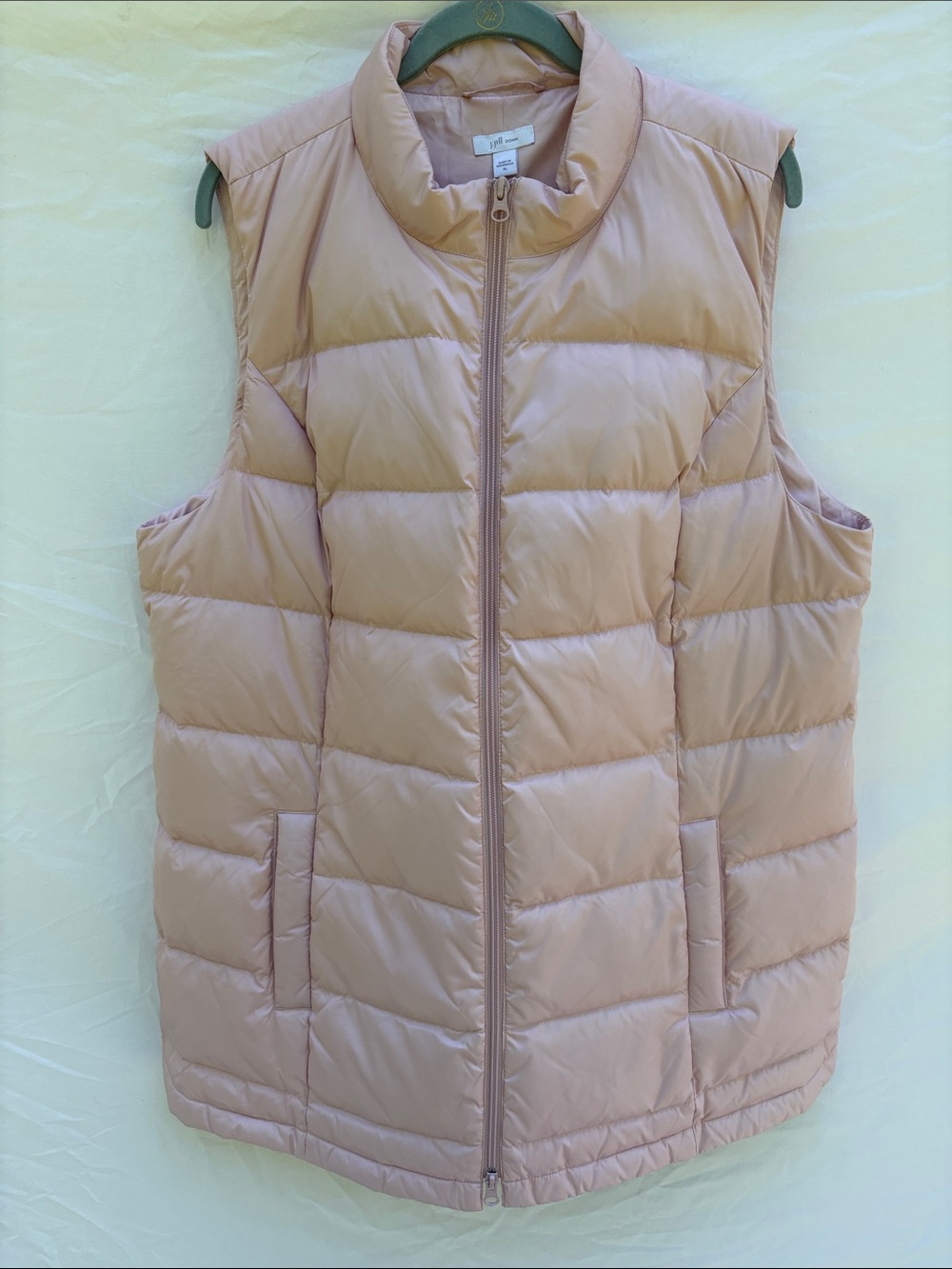 J. Jill Down Vest Jacket in Rosewater Pink